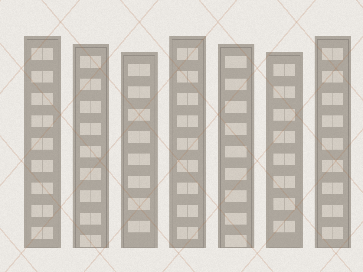 Urban residential property profile visual